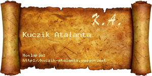 Kuczik Atalanta névjegykártya